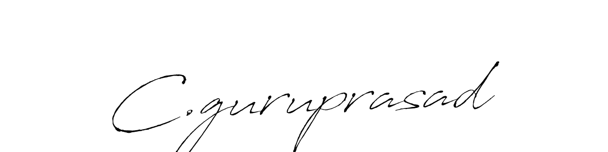 Design your own signature with our free online signature maker. With this signature software, you can create a handwritten (Antro_Vectra) signature for name C.guruprasad. C.guruprasad signature style 6 images and pictures png