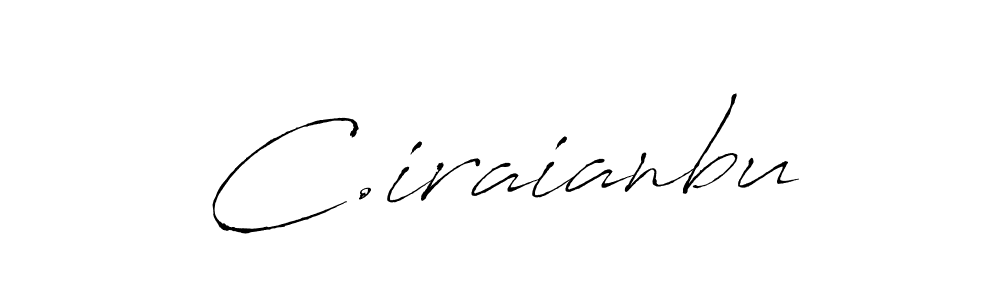 How to make C.iraianbu name signature. Use Antro_Vectra style for creating short signs online. This is the latest handwritten sign. C.iraianbu signature style 6 images and pictures png