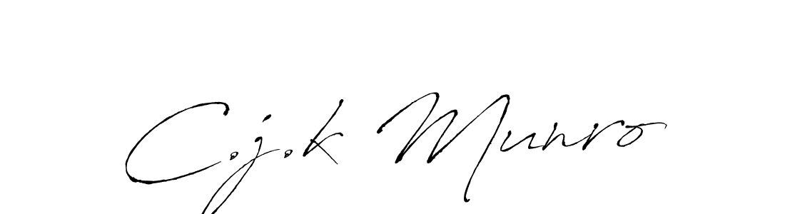 Design your own signature with our free online signature maker. With this signature software, you can create a handwritten (Antro_Vectra) signature for name C.j.k Munro. C.j.k Munro signature style 6 images and pictures png