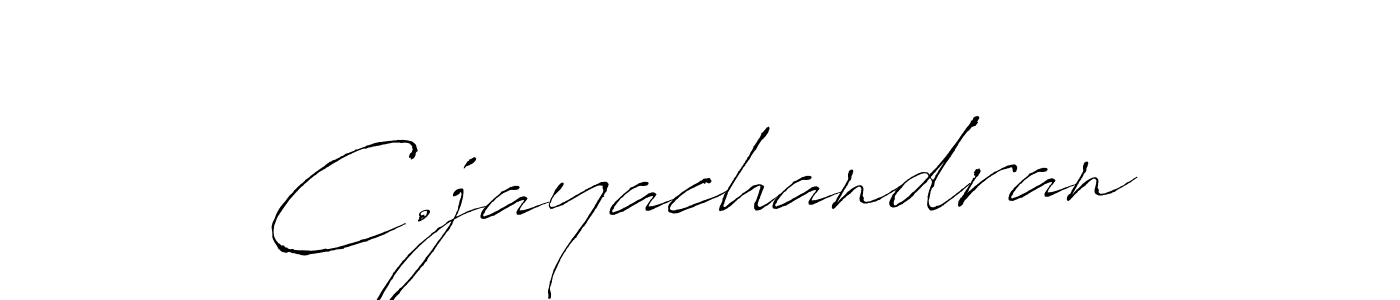 C.jayachandran stylish signature style. Best Handwritten Sign (Antro_Vectra) for my name. Handwritten Signature Collection Ideas for my name C.jayachandran. C.jayachandran signature style 6 images and pictures png