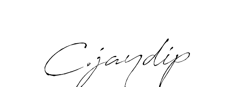 The best way (Antro_Vectra) to make a short signature is to pick only two or three words in your name. The name C.jaydip include a total of six letters. For converting this name. C.jaydip signature style 6 images and pictures png