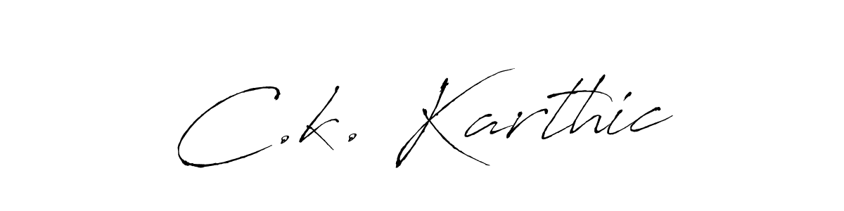 Antro_Vectra is a professional signature style that is perfect for those who want to add a touch of class to their signature. It is also a great choice for those who want to make their signature more unique. Get C.k. Karthic name to fancy signature for free. C.k. Karthic signature style 6 images and pictures png