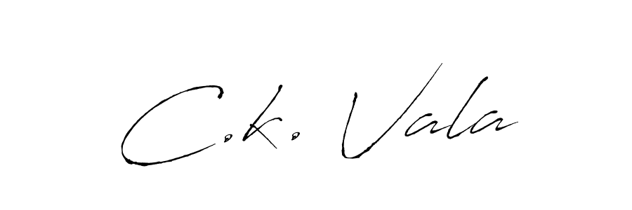 Also we have C.k. Vala name is the best signature style. Create professional handwritten signature collection using Antro_Vectra autograph style. C.k. Vala signature style 6 images and pictures png