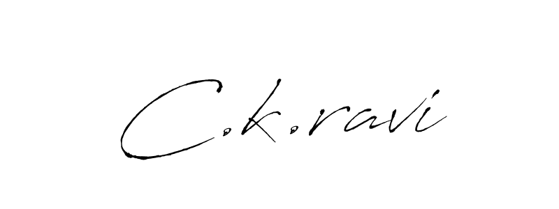 Use a signature maker to create a handwritten signature online. With this signature software, you can design (Antro_Vectra) your own signature for name C.k.ravi. C.k.ravi signature style 6 images and pictures png