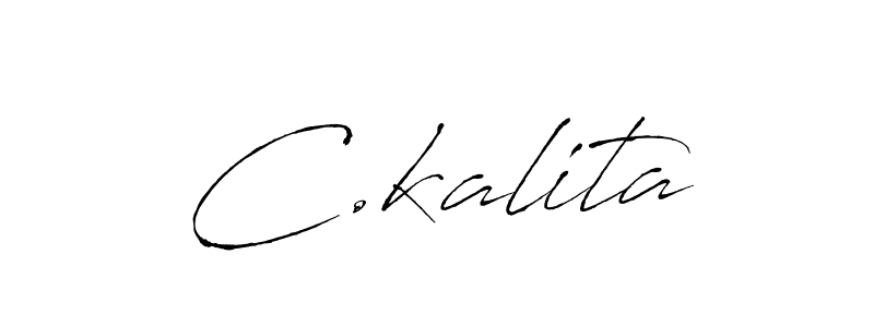 Create a beautiful signature design for name C.kalita. With this signature (Antro_Vectra) fonts, you can make a handwritten signature for free. C.kalita signature style 6 images and pictures png