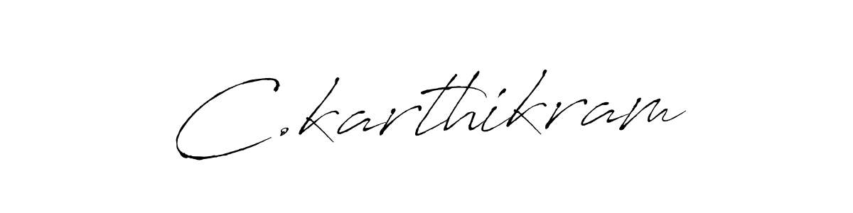 Antro_Vectra is a professional signature style that is perfect for those who want to add a touch of class to their signature. It is also a great choice for those who want to make their signature more unique. Get C.karthikram name to fancy signature for free. C.karthikram signature style 6 images and pictures png