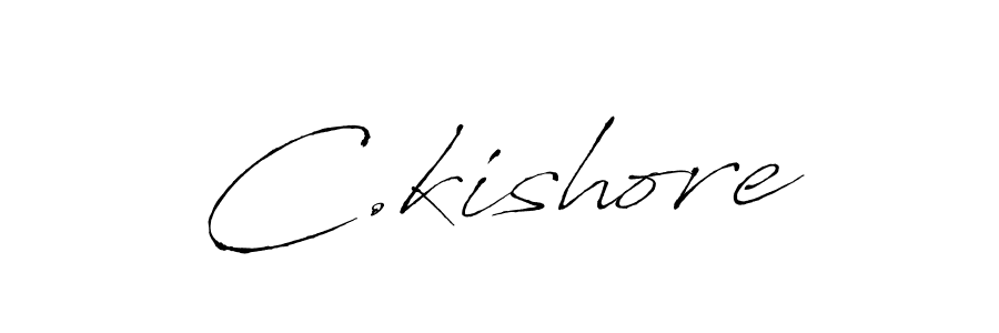 Use a signature maker to create a handwritten signature online. With this signature software, you can design (Antro_Vectra) your own signature for name C.kishore. C.kishore signature style 6 images and pictures png