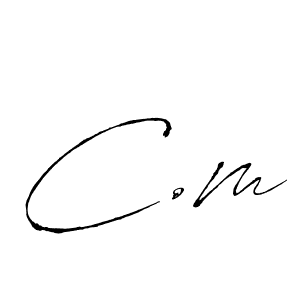 The best way (Antro_Vectra) to make a short signature is to pick only two or three words in your name. The name C.m include a total of six letters. For converting this name. C.m signature style 6 images and pictures png
