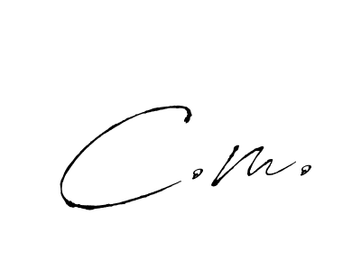 How to Draw C.m. signature style? Antro_Vectra is a latest design signature styles for name C.m.. C.m. signature style 6 images and pictures png