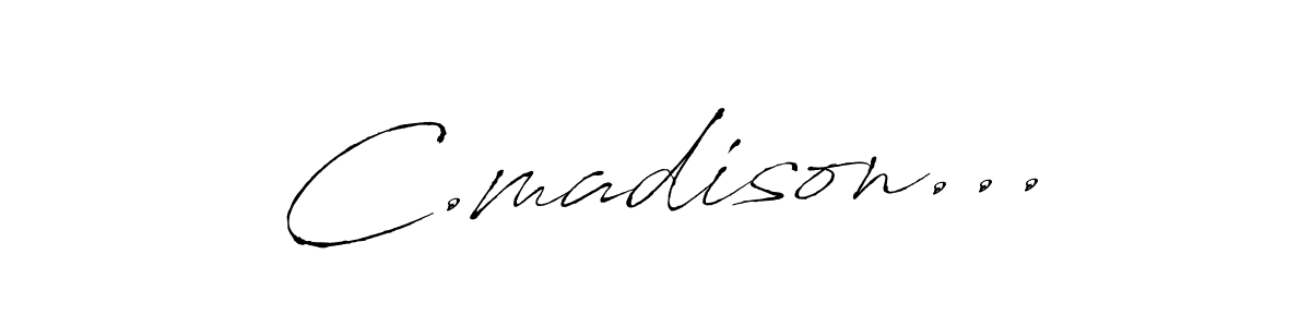 Create a beautiful signature design for name C.madison.... With this signature (Antro_Vectra) fonts, you can make a handwritten signature for free. C.madison... signature style 6 images and pictures png