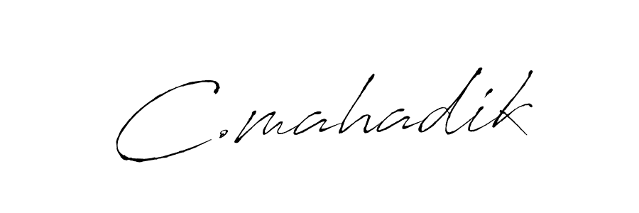 Create a beautiful signature design for name C.mahadik. With this signature (Antro_Vectra) fonts, you can make a handwritten signature for free. C.mahadik signature style 6 images and pictures png