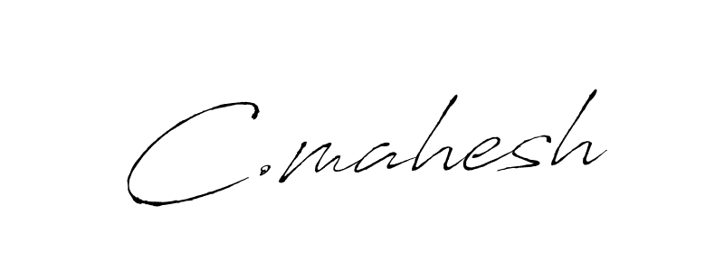 How to make C.mahesh name signature. Use Antro_Vectra style for creating short signs online. This is the latest handwritten sign. C.mahesh signature style 6 images and pictures png