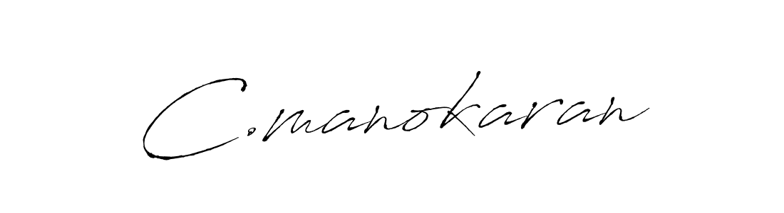 How to make C.manokaran signature? Antro_Vectra is a professional autograph style. Create handwritten signature for C.manokaran name. C.manokaran signature style 6 images and pictures png