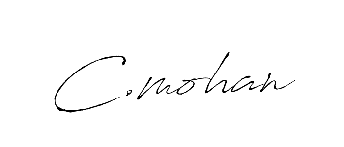 Design your own signature with our free online signature maker. With this signature software, you can create a handwritten (Antro_Vectra) signature for name C.mohan. C.mohan signature style 6 images and pictures png