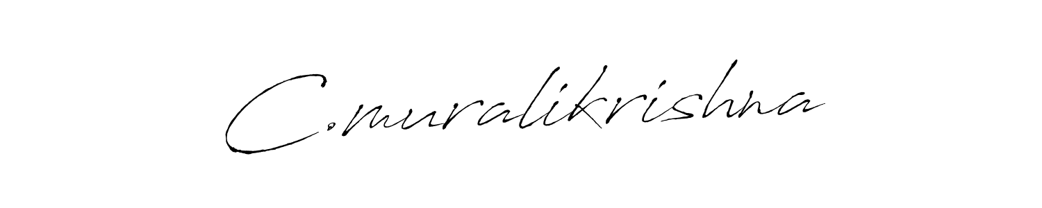 How to make C.muralikrishna signature? Antro_Vectra is a professional autograph style. Create handwritten signature for C.muralikrishna name. C.muralikrishna signature style 6 images and pictures png