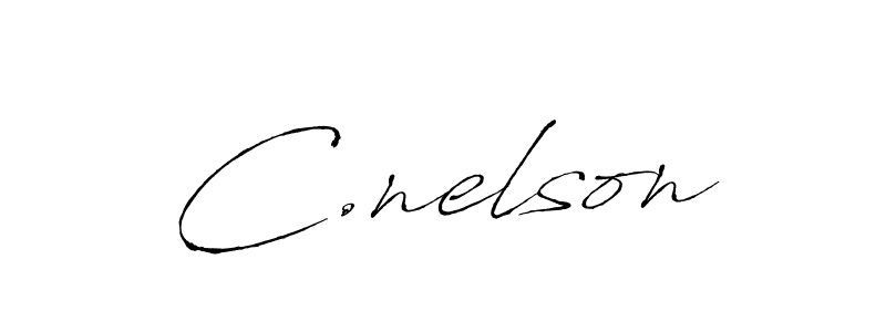 The best way (Antro_Vectra) to make a short signature is to pick only two or three words in your name. The name C.nelson include a total of six letters. For converting this name. C.nelson signature style 6 images and pictures png