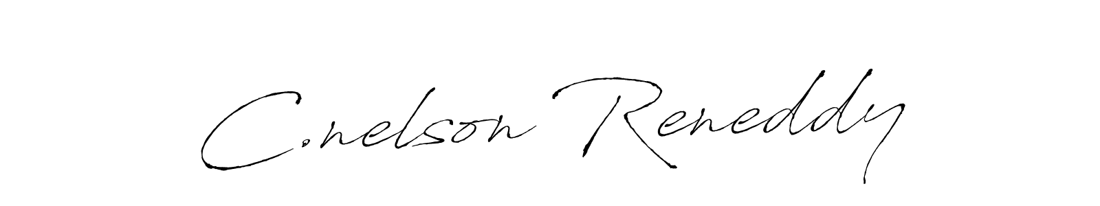 How to make C.nelson Reneddy signature? Antro_Vectra is a professional autograph style. Create handwritten signature for C.nelson Reneddy name. C.nelson Reneddy signature style 6 images and pictures png