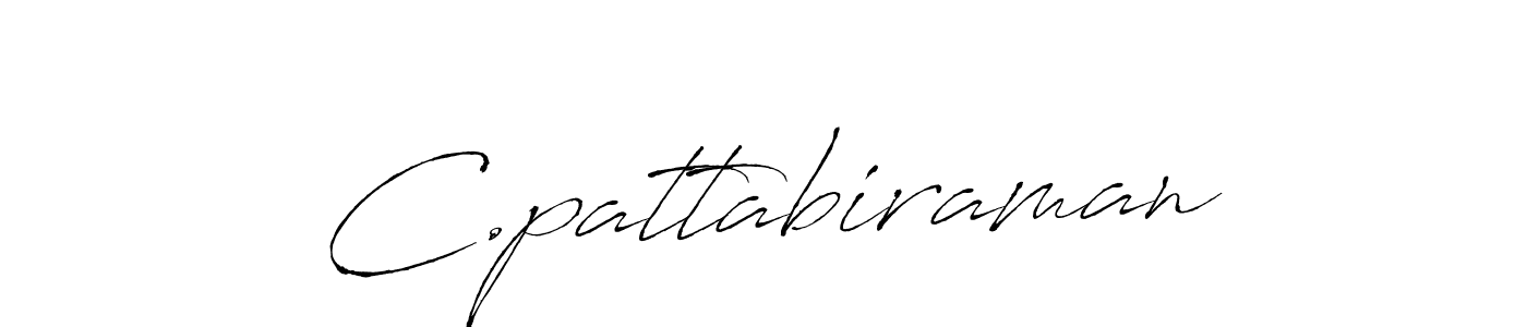 Make a beautiful signature design for name C.pattabiraman. With this signature (Antro_Vectra) style, you can create a handwritten signature for free. C.pattabiraman signature style 6 images and pictures png
