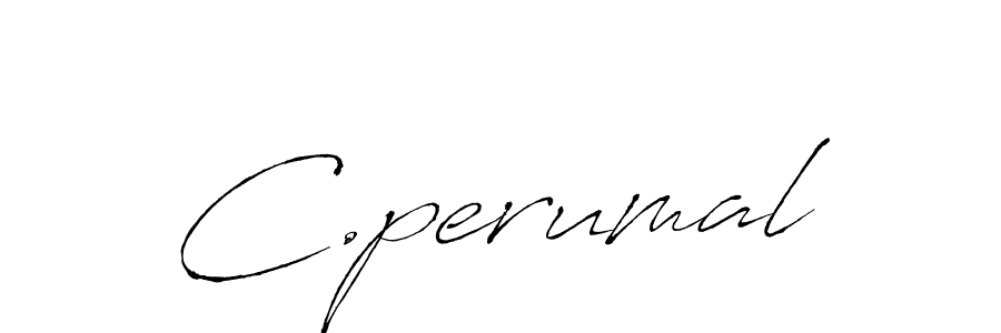 The best way (Antro_Vectra) to make a short signature is to pick only two or three words in your name. The name C.perumal include a total of six letters. For converting this name. C.perumal signature style 6 images and pictures png