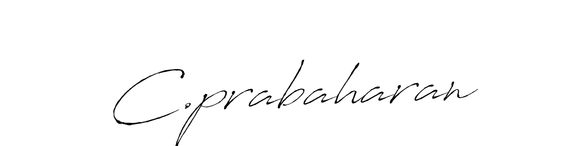 Make a beautiful signature design for name C.prabaharan. With this signature (Antro_Vectra) style, you can create a handwritten signature for free. C.prabaharan signature style 6 images and pictures png