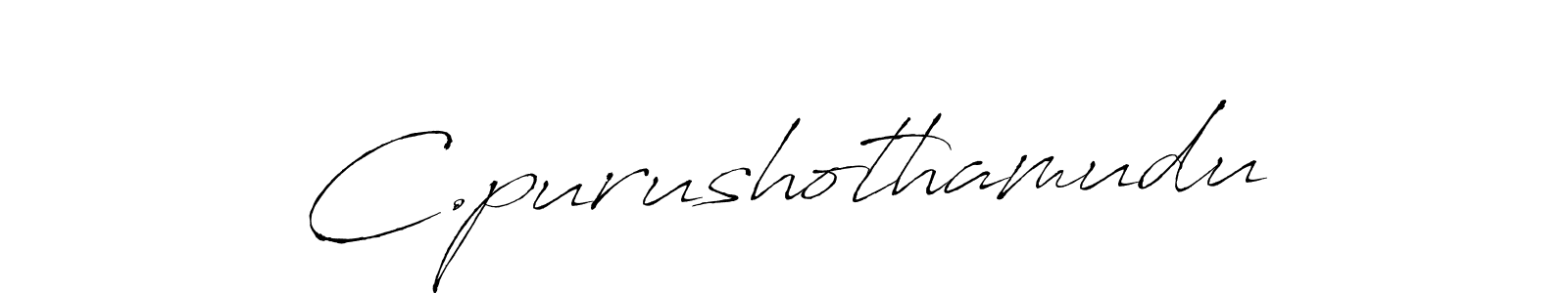 How to make C.purushothamudu signature? Antro_Vectra is a professional autograph style. Create handwritten signature for C.purushothamudu name. C.purushothamudu signature style 6 images and pictures png
