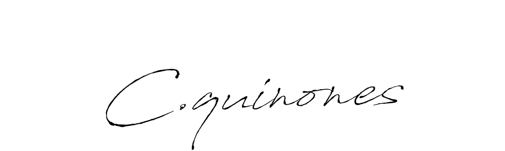 How to make C.quinones signature? Antro_Vectra is a professional autograph style. Create handwritten signature for C.quinones name. C.quinones signature style 6 images and pictures png