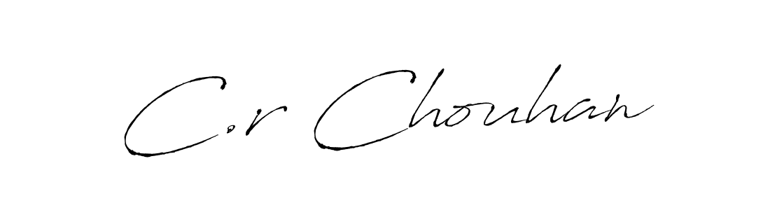 C.r Chouhan stylish signature style. Best Handwritten Sign (Antro_Vectra) for my name. Handwritten Signature Collection Ideas for my name C.r Chouhan. C.r Chouhan signature style 6 images and pictures png