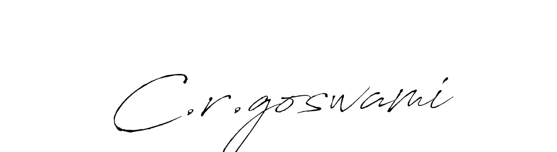 How to make C.r.goswami signature? Antro_Vectra is a professional autograph style. Create handwritten signature for C.r.goswami name. C.r.goswami signature style 6 images and pictures png