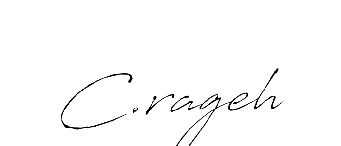 How to make C.rageh signature? Antro_Vectra is a professional autograph style. Create handwritten signature for C.rageh name. C.rageh signature style 6 images and pictures png