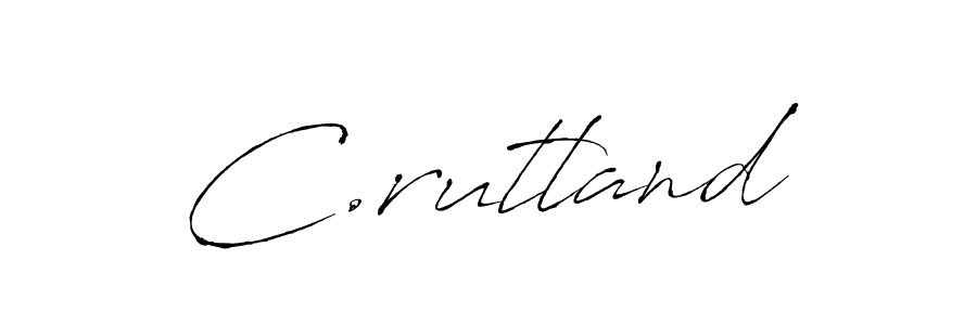 C.rutland stylish signature style. Best Handwritten Sign (Antro_Vectra) for my name. Handwritten Signature Collection Ideas for my name C.rutland. C.rutland signature style 6 images and pictures png