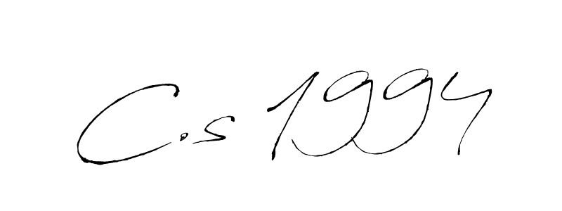 Make a beautiful signature design for name C.s 1994. With this signature (Antro_Vectra) style, you can create a handwritten signature for free. C.s 1994 signature style 6 images and pictures png