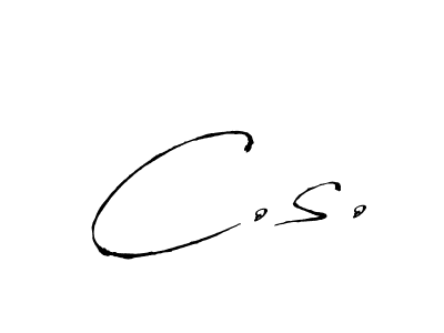 C.s. stylish signature style. Best Handwritten Sign (Antro_Vectra) for my name. Handwritten Signature Collection Ideas for my name C.s.. C.s. signature style 6 images and pictures png