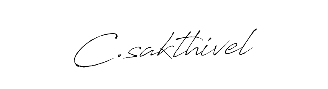 C.sakthivel stylish signature style. Best Handwritten Sign (Antro_Vectra) for my name. Handwritten Signature Collection Ideas for my name C.sakthivel. C.sakthivel signature style 6 images and pictures png