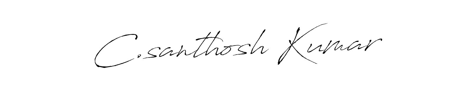 Antro_Vectra is a professional signature style that is perfect for those who want to add a touch of class to their signature. It is also a great choice for those who want to make their signature more unique. Get C.santhosh Kumar name to fancy signature for free. C.santhosh Kumar signature style 6 images and pictures png