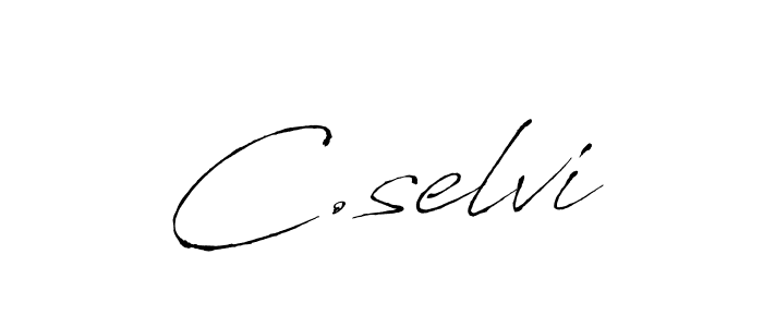 The best way (Antro_Vectra) to make a short signature is to pick only two or three words in your name. The name C.selvi include a total of six letters. For converting this name. C.selvi signature style 6 images and pictures png