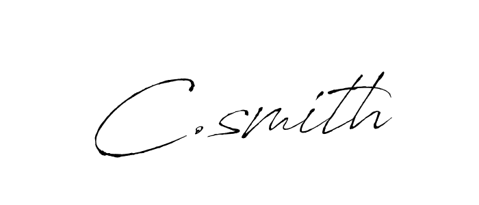 Make a beautiful signature design for name C.smith. With this signature (Antro_Vectra) style, you can create a handwritten signature for free. C.smith signature style 6 images and pictures png
