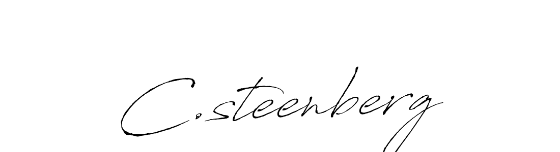 Design your own signature with our free online signature maker. With this signature software, you can create a handwritten (Antro_Vectra) signature for name C.steenberg. C.steenberg signature style 6 images and pictures png