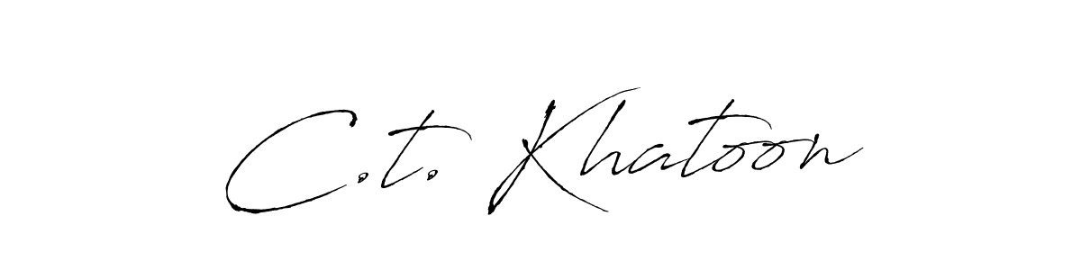 How to Draw C.t. Khatoon signature style? Antro_Vectra is a latest design signature styles for name C.t. Khatoon. C.t. Khatoon signature style 6 images and pictures png