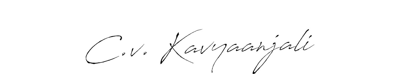 Check out images of Autograph of C.v. Kavyaanjali name. Actor C.v. Kavyaanjali Signature Style. Antro_Vectra is a professional sign style online. C.v. Kavyaanjali signature style 6 images and pictures png