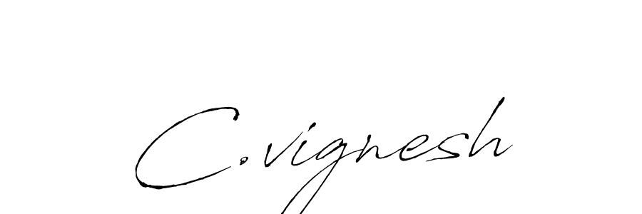 Use a signature maker to create a handwritten signature online. With this signature software, you can design (Antro_Vectra) your own signature for name C.vignesh. C.vignesh signature style 6 images and pictures png