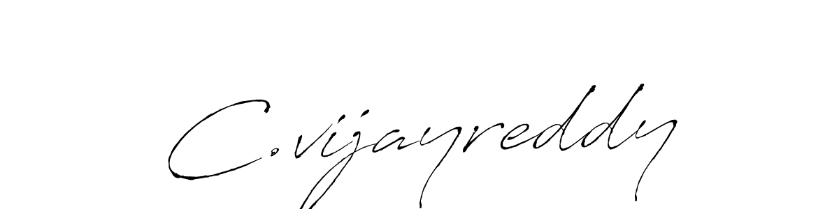 Design your own signature with our free online signature maker. With this signature software, you can create a handwritten (Antro_Vectra) signature for name C.vijayreddy. C.vijayreddy signature style 6 images and pictures png