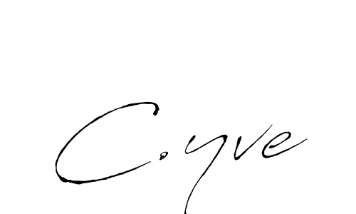 Use a signature maker to create a handwritten signature online. With this signature software, you can design (Antro_Vectra) your own signature for name C.yve. C.yve signature style 6 images and pictures png