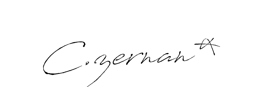 The best way (Antro_Vectra) to make a short signature is to pick only two or three words in your name. The name C.zernan* include a total of six letters. For converting this name. C.zernan* signature style 6 images and pictures png