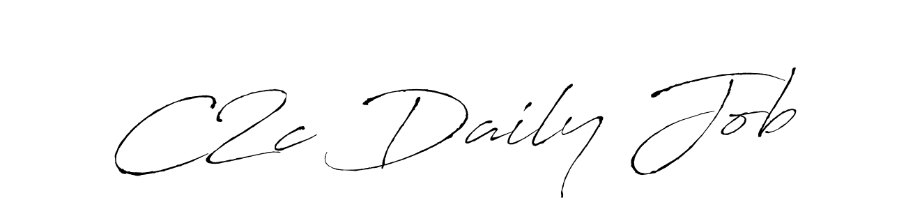 C2c Daily Job stylish signature style. Best Handwritten Sign (Antro_Vectra) for my name. Handwritten Signature Collection Ideas for my name C2c Daily Job. C2c Daily Job signature style 6 images and pictures png