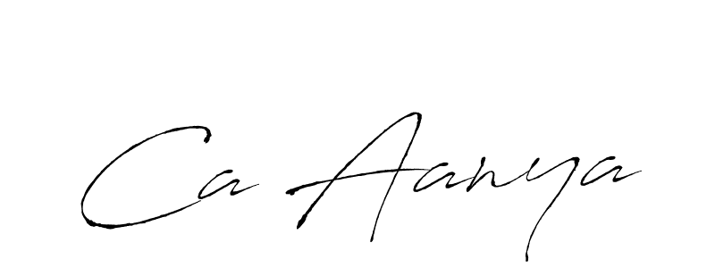 Create a beautiful signature design for name Ca Aanya. With this signature (Antro_Vectra) fonts, you can make a handwritten signature for free. Ca Aanya signature style 6 images and pictures png