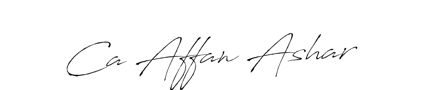 Also we have Ca Affan Ashar name is the best signature style. Create professional handwritten signature collection using Antro_Vectra autograph style. Ca Affan Ashar signature style 6 images and pictures png