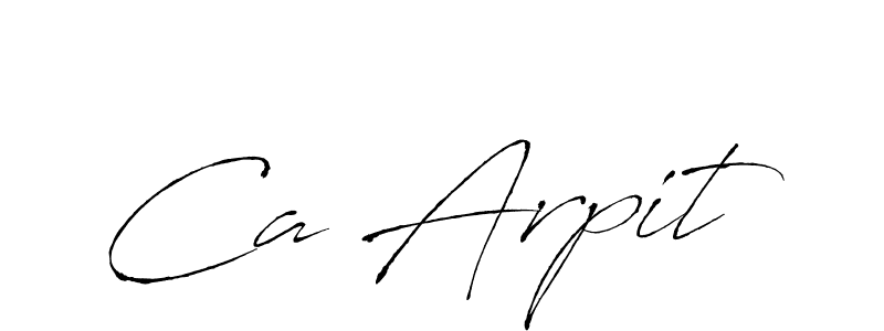 Make a beautiful signature design for name Ca Arpit. With this signature (Antro_Vectra) style, you can create a handwritten signature for free. Ca Arpit signature style 6 images and pictures png