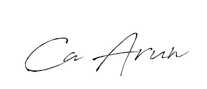 How to make Ca Arun signature? Antro_Vectra is a professional autograph style. Create handwritten signature for Ca Arun name. Ca Arun signature style 6 images and pictures png