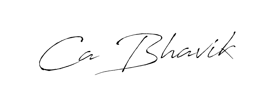 Create a beautiful signature design for name Ca Bhavik. With this signature (Antro_Vectra) fonts, you can make a handwritten signature for free. Ca Bhavik signature style 6 images and pictures png