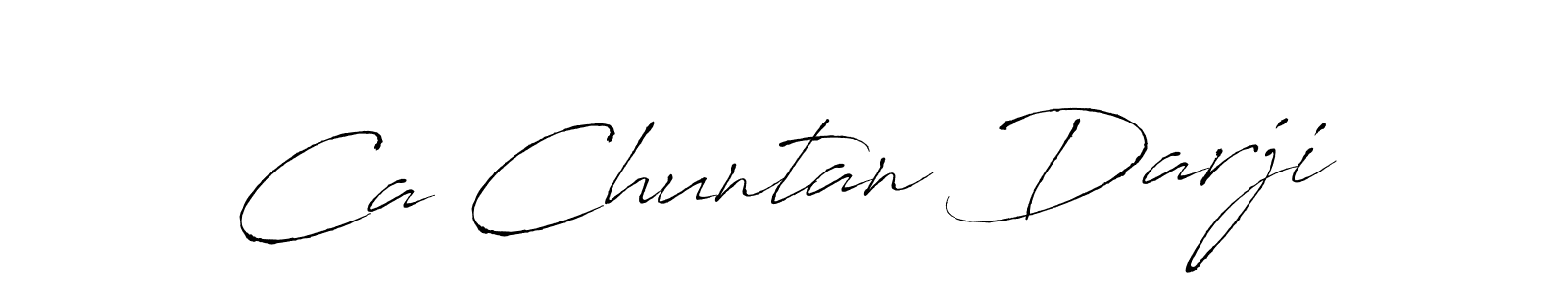 Ca Chuntan Darji stylish signature style. Best Handwritten Sign (Antro_Vectra) for my name. Handwritten Signature Collection Ideas for my name Ca Chuntan Darji. Ca Chuntan Darji signature style 6 images and pictures png